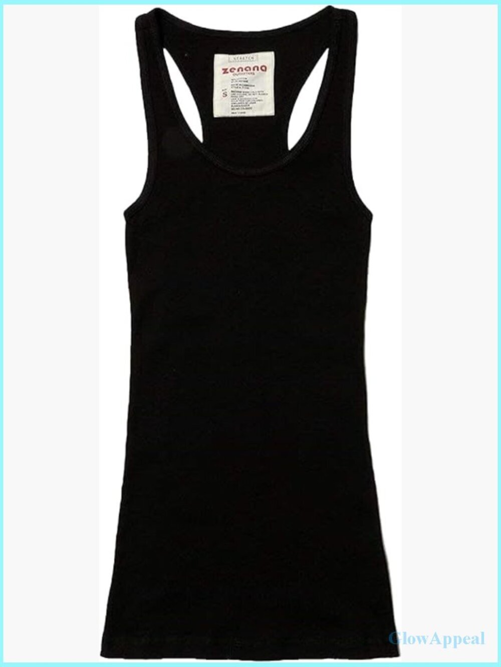 Plus Size Ribbed Cotton Racerback Tank Top Sleeveless Pull On